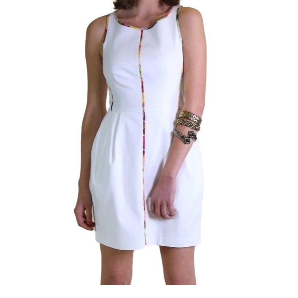 Club Monaco mini white dress with pockets